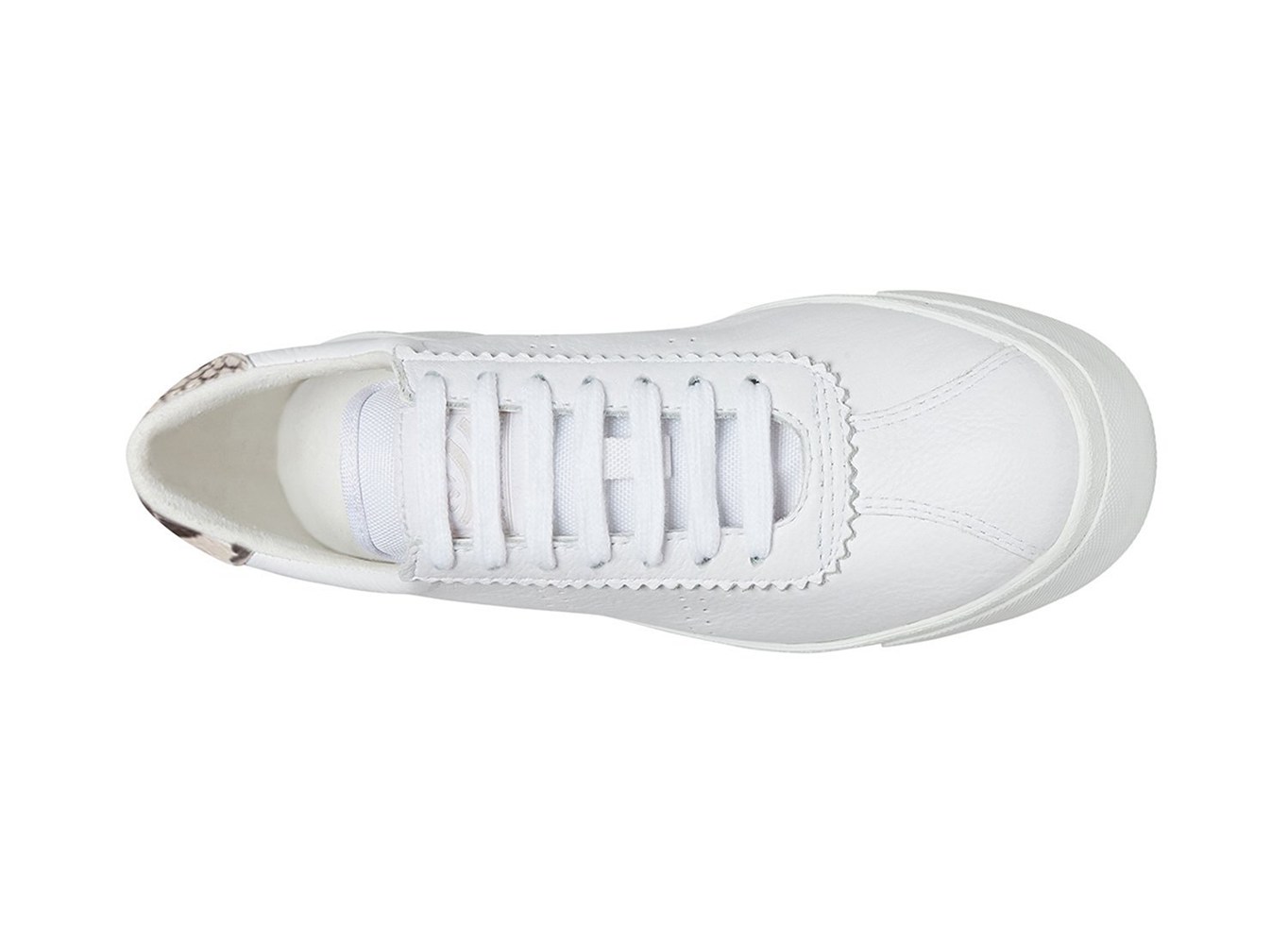 Superga Platform Womens - 2854 Club 3 Leasnakew - White - LTOVR5792